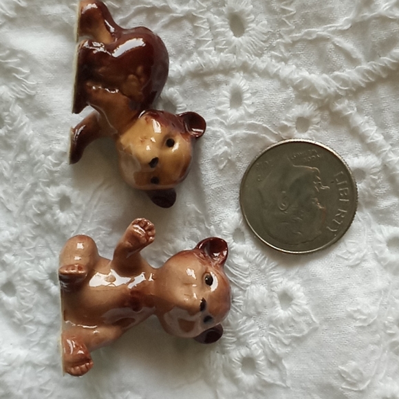 Vintage Hagen Renaker tiny porcelain bear cubs - Picture 6 of 6
